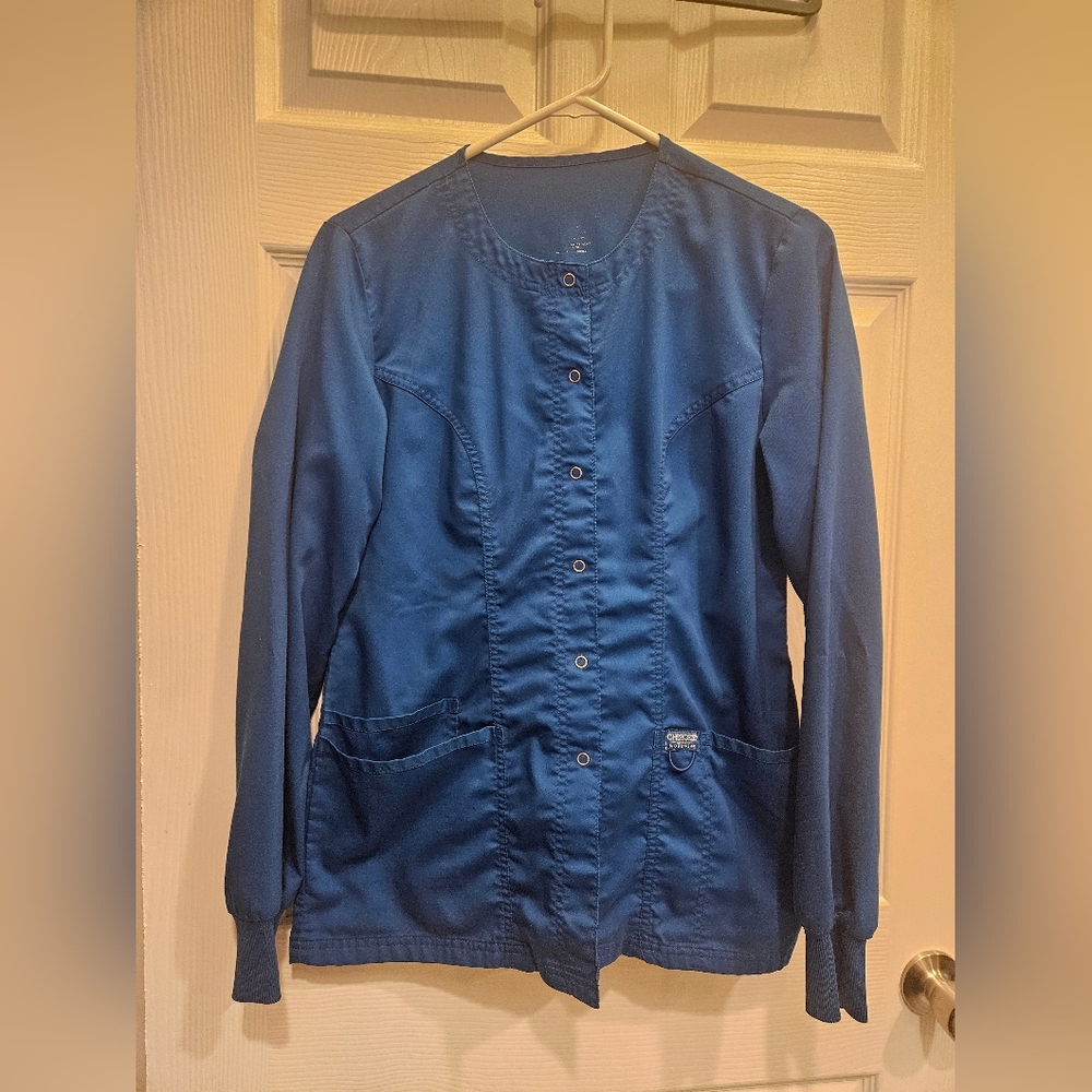 Women's Blue Button-Up Jacket
